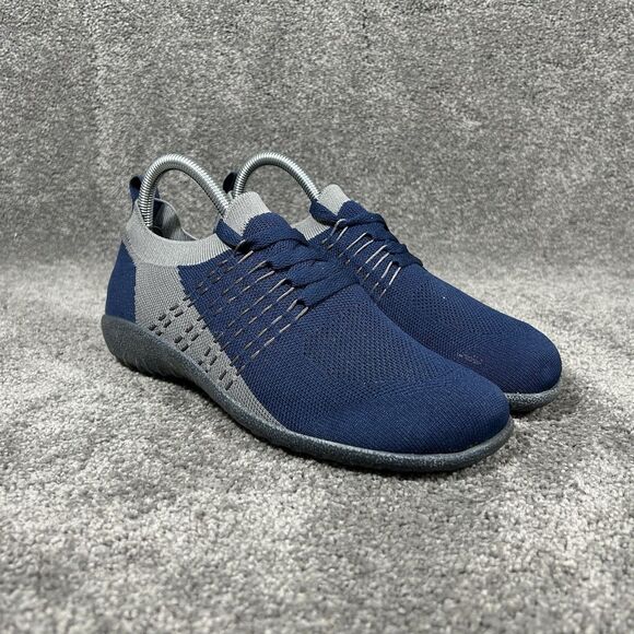 Naot Tama Knit Women’s Sz EU 39 US 8 Blue Gray Lace Up Vegan Comfort Shoes Used - Picture 2 of 12